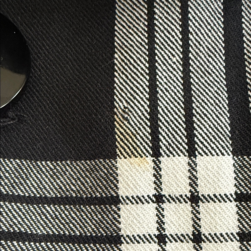 Guess Plaid Double-Breasted Black & White Blazer Jacket - Picture 11 of 11